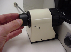 Figure 13: Installing cover and focus knob